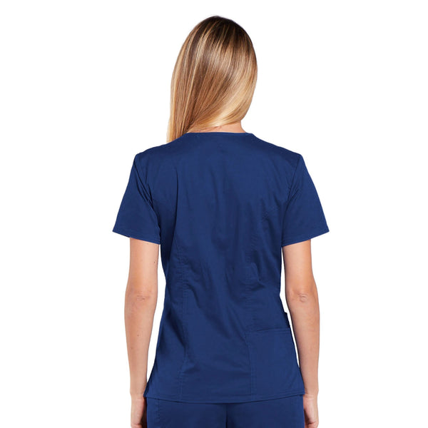 Cherokee Core Stretch 4710 Scrubs Top Women's V-Neck Navy 4XL