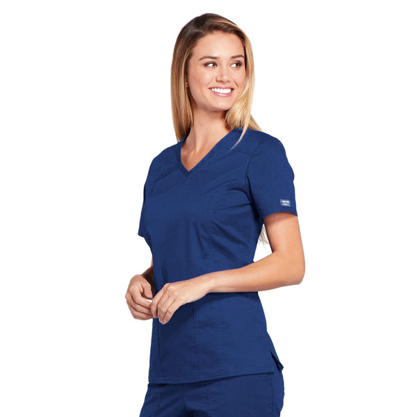 Cherokee Core Stretch 4710 Scrubs Top Women's V-Neck Navy 5XL