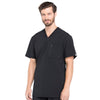 Cherokee Infinity CK910A Scrubs Top Men's V-Neck Black 4XL