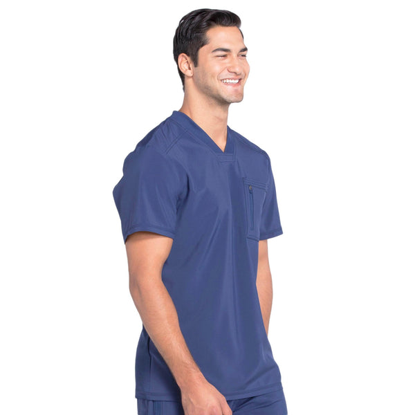 Cherokee Infinity CK910A Scrubs Top Men's V-Neck Navy 5XL