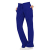 Cherokee Workwear Revolution WW120 Scrubs Pants Women's Mid Rise Flare Drawstring Galaxy Blue 4XL