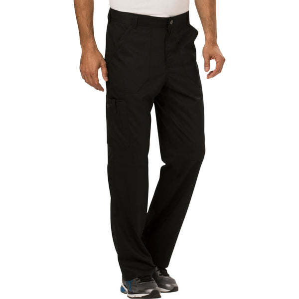 Cherokee Workwear Revolution WW140 Scrubs Pants Men's Fly Front Black 5XL