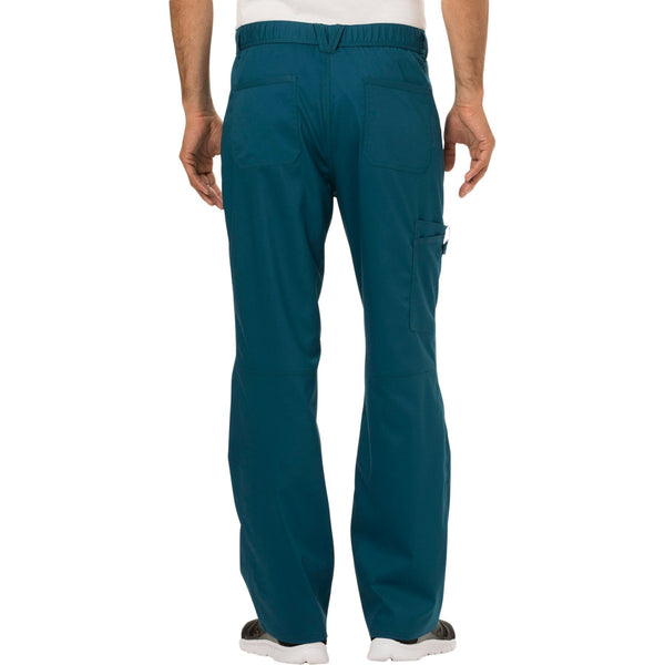 Cherokee Workwear Revolution WW140 Scrubs Pants Men's Fly Front Caribbean Blue 3XL