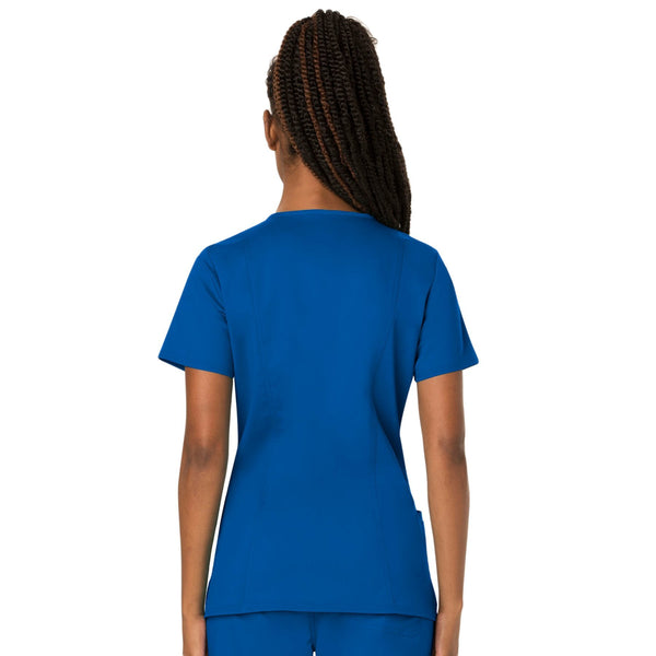 Cherokee Workwear Revolution WW620 Scrubs Top Women's V-Neck Royal 3XL