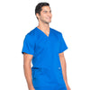 Cherokee Workwear Revolution WW670 Scrubs Top Men's V-Neck Royal 5XL