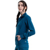 Cherokee Scrubs Jacket Cherokee Infinity 2391A Scrubs Jacket Women's Zip Front Warm-Up Caribbean Blue