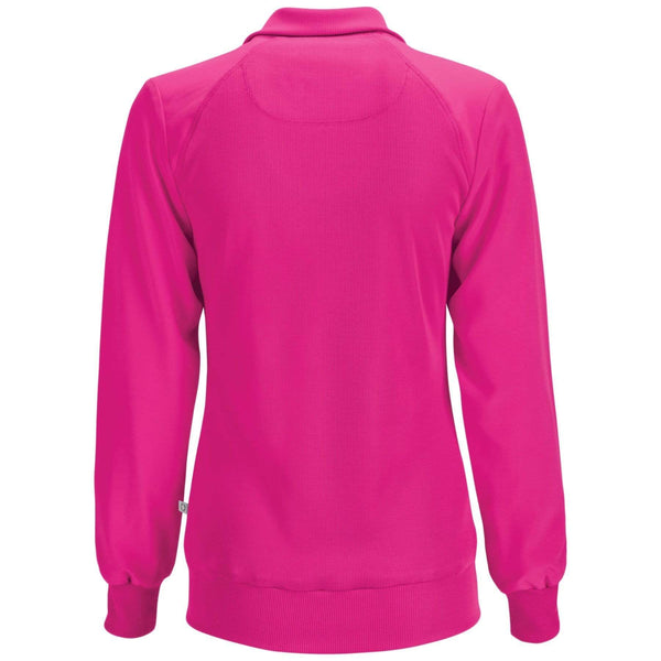 Cherokee Scrubs Jacket Cherokee Infinity 2391A Scrubs Jacket Women's Zip Front Warm-Up Carmine Pink