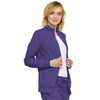 Cherokee Scrubs Jacket Cherokee Infinity 2391A Scrubs Jacket Women's Zip Front Warm-Up Grape