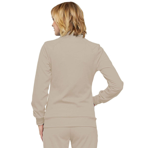 Cherokee Scrubs Jacket Cherokee Infinity 2391A Scrubs Jacket Women's Zip Front Warm-Up Khaki