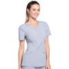 Cherokee Scrubs Top Cherokee Infinity 2624A Scrubs Top Women's Round Neck Grey