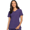 Cherokee Scrubs Top 2XL Cherokee Infinity 2625A Scrubs Top Women's Mock Wrap Grape