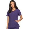 Cherokee Scrubs Top Cherokee Infinity 2625A Scrubs Top Women's Mock Wrap Grape