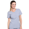 Cherokee Scrubs Top 2XL Cherokee Infinity 2625A Scrubs Top Women's Mock Wrap Grey