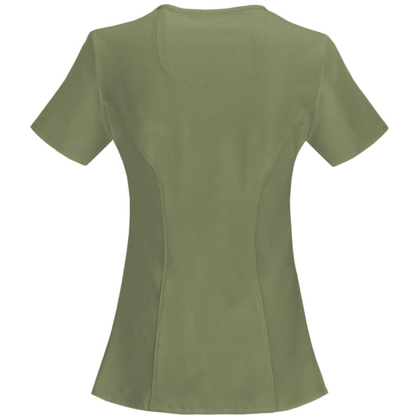 Cherokee Scrubs Top Cherokee Infinity 2625A Scrubs Top Women's Mock Wrap Olive