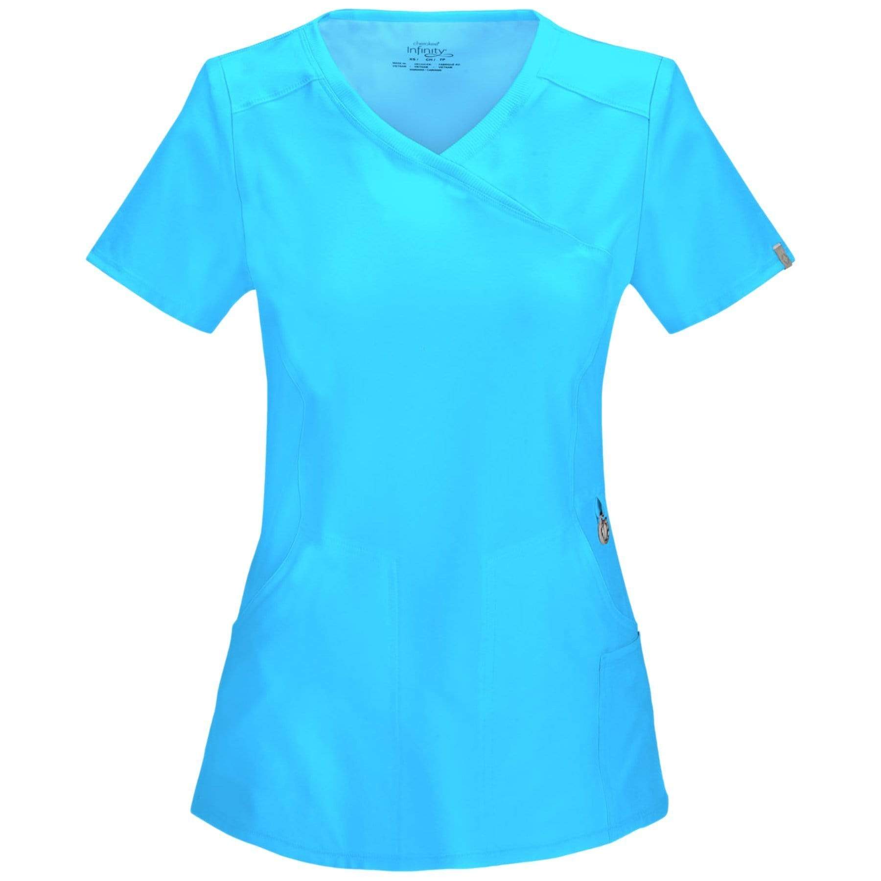 Cherokee Infinity Women's Mock Wrap Scrub Top 2625a