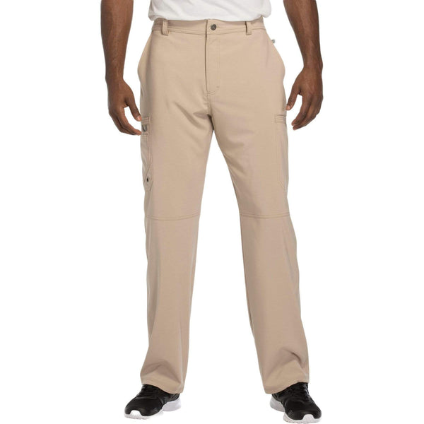 Cherokee Scrubs Pants 2XL / Regular Length Cherokee Infinity CK200A Scrubs Pants Men's Fly Front Khaki