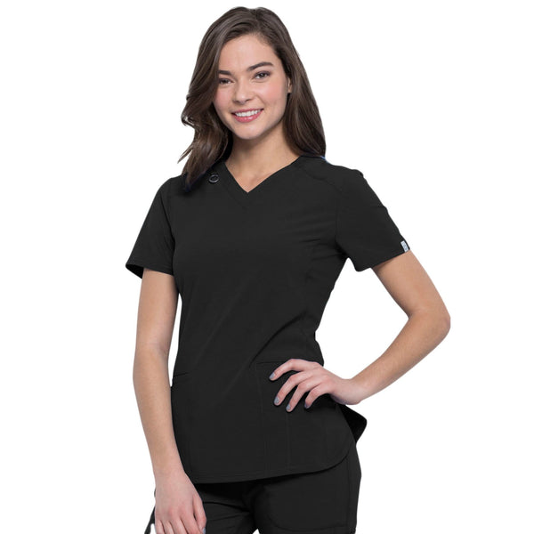 Cherokee Top Cherokee Infinity CK865A Scrubs Top Women Black