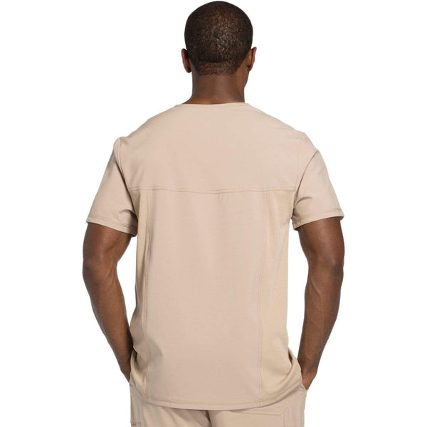 Cherokee Scrubs Top Cherokee Infinity CK900A Scrubs Top Men's V-Neck Khaki