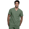 Cherokee Scrubs Top 2XL Cherokee Infinity CK900A Scrubs Top Men's V-Neck Olive