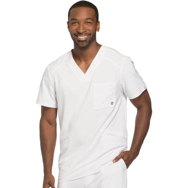 Cherokee Scrubs Top 2XL Cherokee Infinity CK900A Scrubs Top Men's V-Neck White