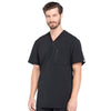 Cherokee Scrubs Top Cherokee Infinity CK910A Scrubs Top Men's V-Neck Black