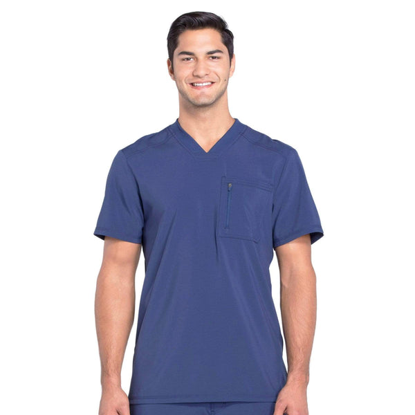 Cherokee Scrubs Top 2XL Cherokee Infinity CK910A Scrubs Top Men's V-Neck Navy