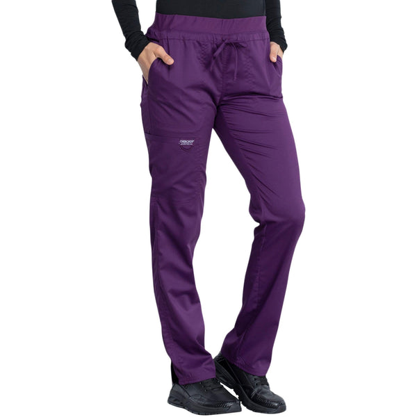 Cherokee Pant Cherokee Revolution WW105 Scrubs Pant Women Eggplant