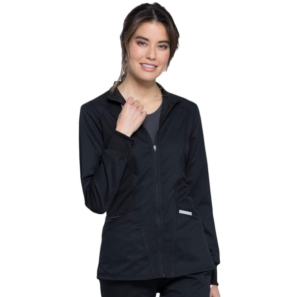 Cherokee Jacket 3XL Cherokee Revolution WW301 Scrubs Jacket Women Black