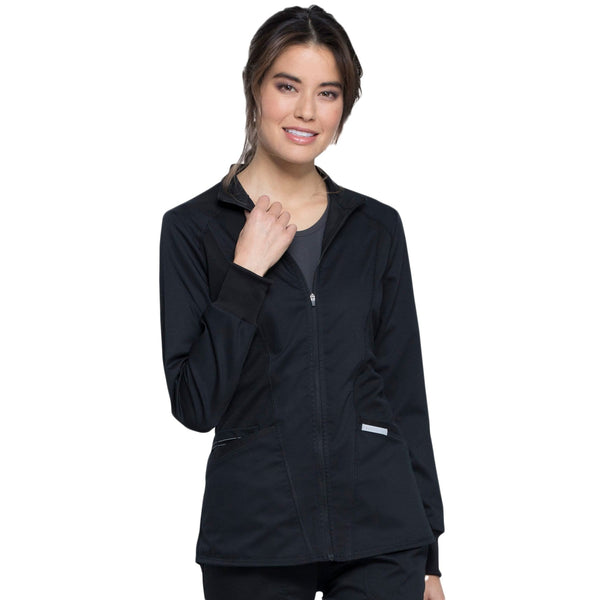 Cherokee Jacket 2XL Cherokee Revolution WW301 Scrubs Jacket Women Black