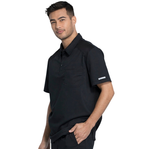 Cherokee Top Cherokee Revolution WW615 Scrubs Top Men Black