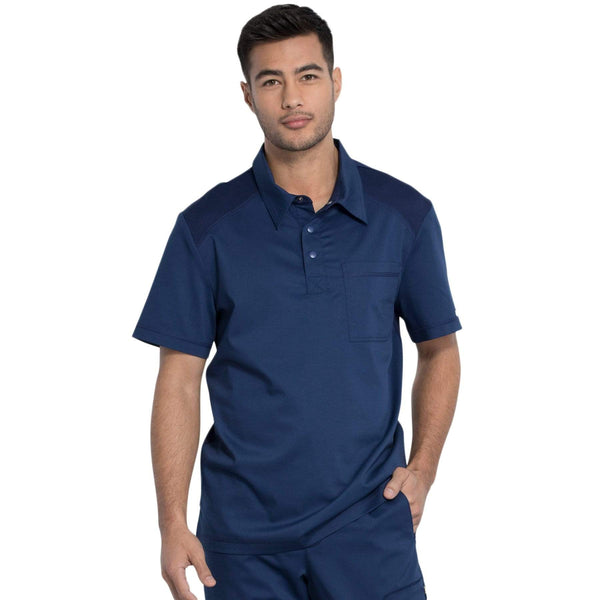 Cherokee Top 2XL Cherokee Revolution WW615 Scrubs Top Men Navy