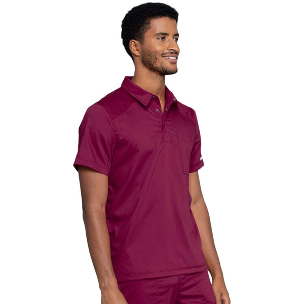 Cherokee Top Cherokee Revolution WW615 Scrubs Top Men Wine