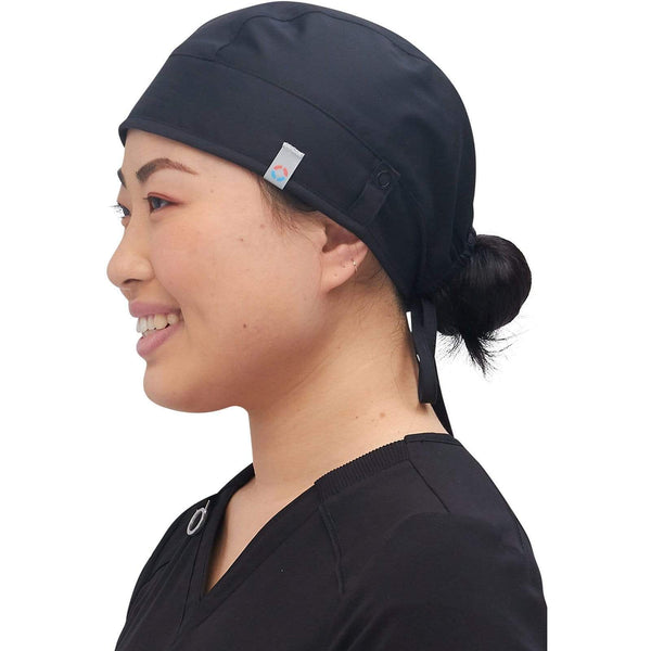 Cherokee Scrub Hats Black Cherokee Scrub Hats WW507AB Unisex Hats/Caps