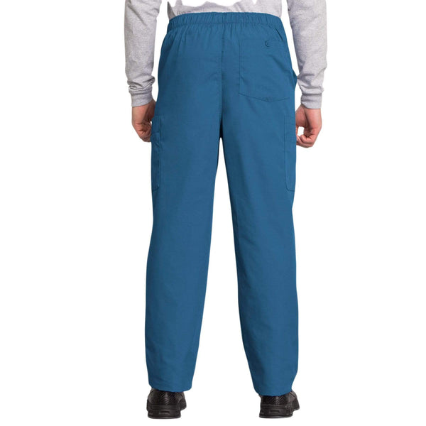 Cherokee Scrubs Pants Cherokee Workwear 4000 Scrubs Pants Men's Drawstring Cargo Caribbean Blue