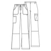 Cherokee Scrubs Pants Cherokee Workwear 4020 Scrubs Pants Women's Low Rise Drawstring Cargo Caribbean Blue