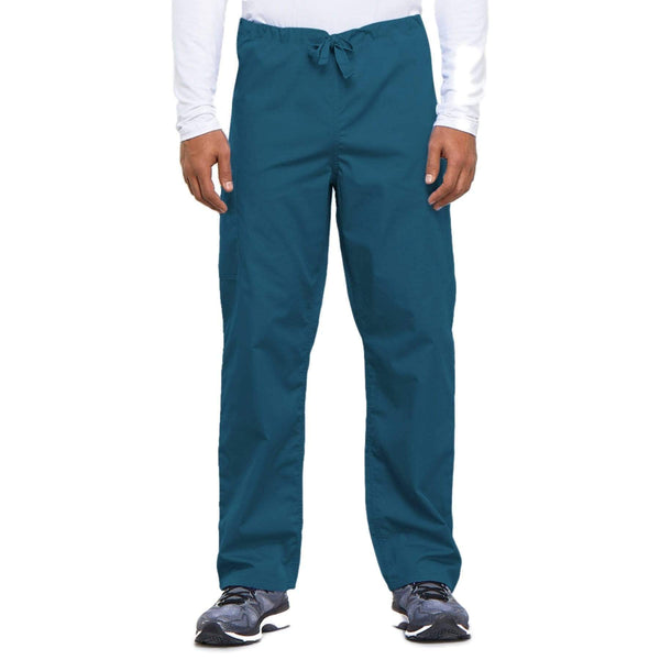 Cherokee Scrubs Pants 2XL / Regular Length Cherokee Workwear 4100 Scrubs Pants Unisex Drawstring Cargo Caribbean Blue