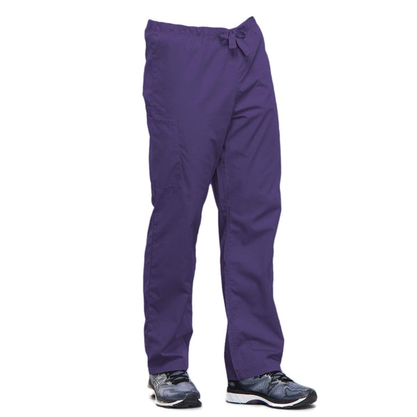 Cherokee Scrubs Pants Cherokee Workwear 4100 Scrubs Pants Unisex Drawstring Cargo Grape