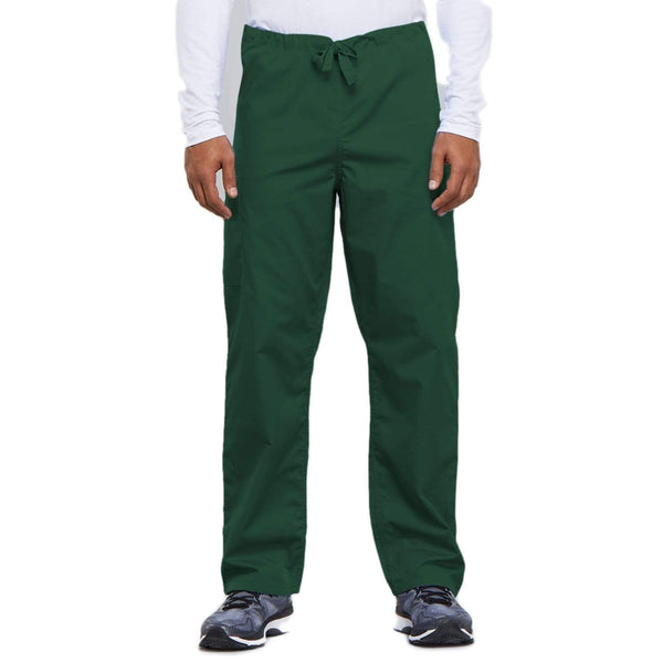 Cherokee Scrubs Pants 2XL / Regular Length Cherokee Workwear 4100 Scrubs Pants Unisex Drawstring Cargo Hunter Green