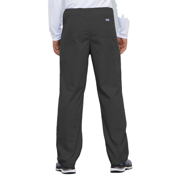 Cherokee Scrubs Pants Cherokee Workwear 4100 Scrubs Pants Unisex Drawstring Cargo Pewter