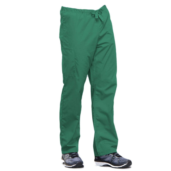 Cherokee Scrubs Pants Cherokee Workwear 4100 Scrubs Pants Unisex Drawstring Cargo Surgical Green