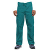 Cherokee Scrubs Pants Cherokee Workwear 4100 Scrubs Pants Unisex Drawstring Cargo Teal Blue