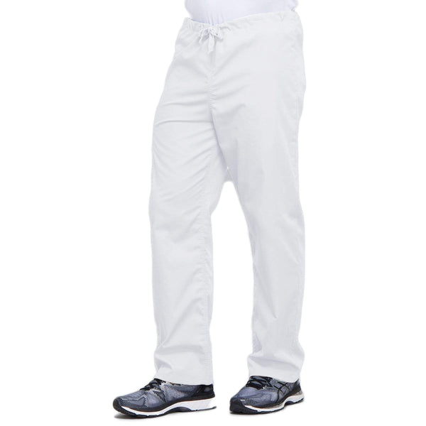 Cherokee Scrubs Pants Cherokee Workwear 4100 Scrubs Pants Unisex Drawstring Cargo White