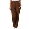 Cherokee Scrubs Pants 2XL / Regular Length Cherokee Workwear 4200 Scrubs Pants Women's Natural Rise Tapered Pull-On Cargo Chocolate