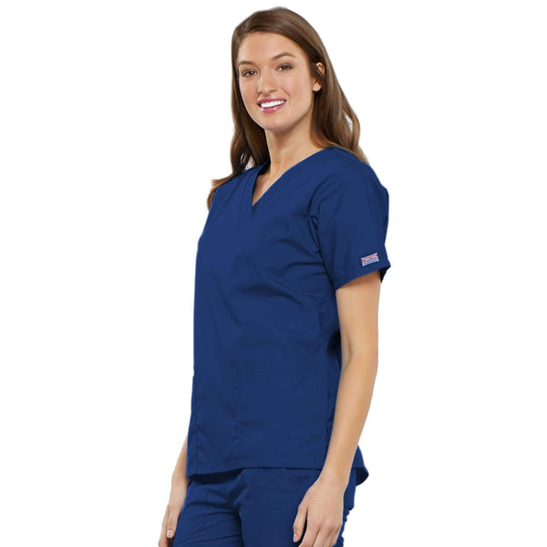 Cherokee Scrubs Top Cherokee Workwear 4700 Scrubs Top Women's V-Neck Galaxy Blue