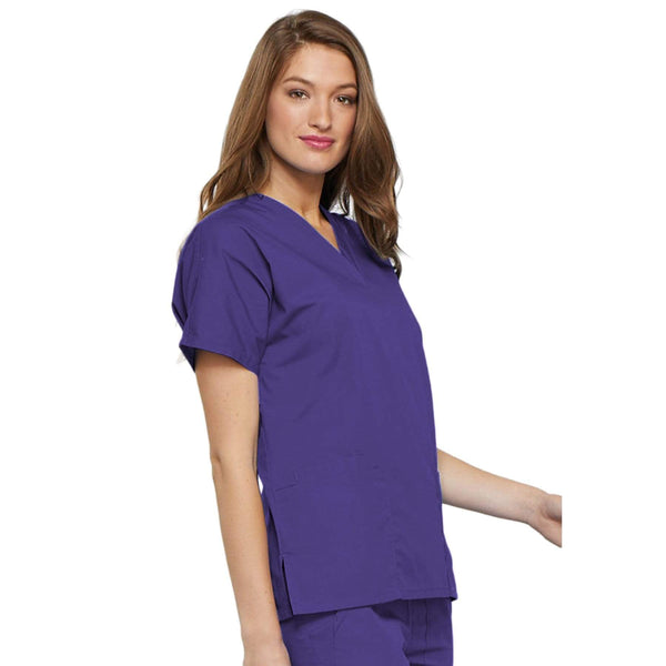 Cherokee Scrubs Top Cherokee Workwear 4700 Scrubs Top Women's V-Neck Grape