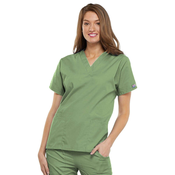 Cherokee Scrubs Top Cherokee Workwear 4700 Scrubs Top Women's V-Neck Sage Green