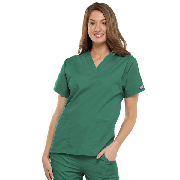 Cherokee Scrubs Top 2XL Cherokee Workwear 4700 Scrubs Top Women's V-Neck Surgical Green