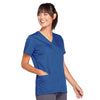 Cherokee Scrubs Top Cherokee Workwear 4770 Scrubs Top Women's Snap Front V-Neck Galaxy Blue