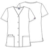 Cherokee Scrubs Top Cherokee Workwear 4770 Scrubs Top Women's Snap Front V-Neck Grey