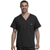 Cherokee Scrubs Top Cherokee Workwear 4789 Scrubs Top Men's V-Neck Black